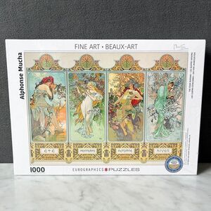 The Four Seasons Art Nouveau Alphonse Mucha Eurographics Puzzle-1000 Pieces NEW